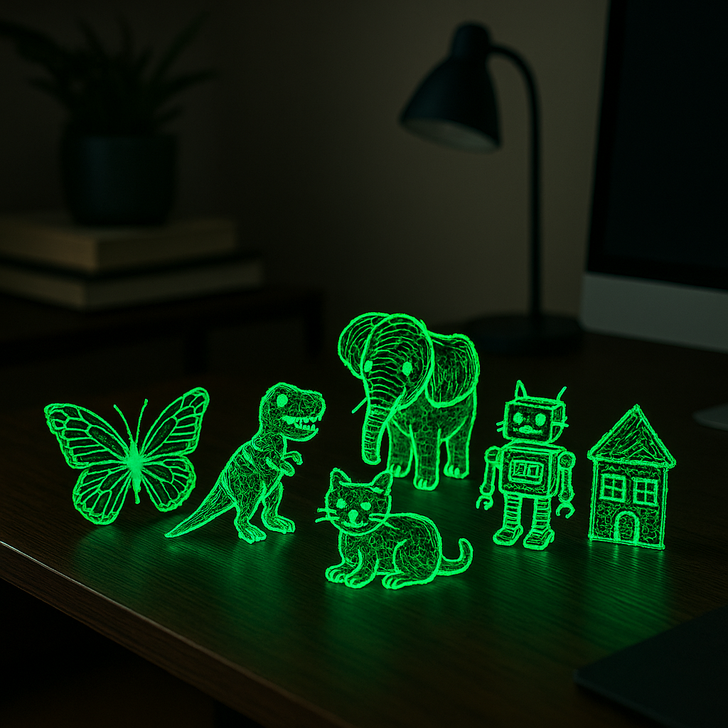 Night-Time 3D Filaments